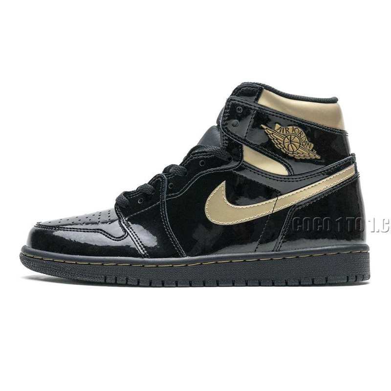 Air Jordan 1 Retro High Black Metallic Gold (2020) 555088-032