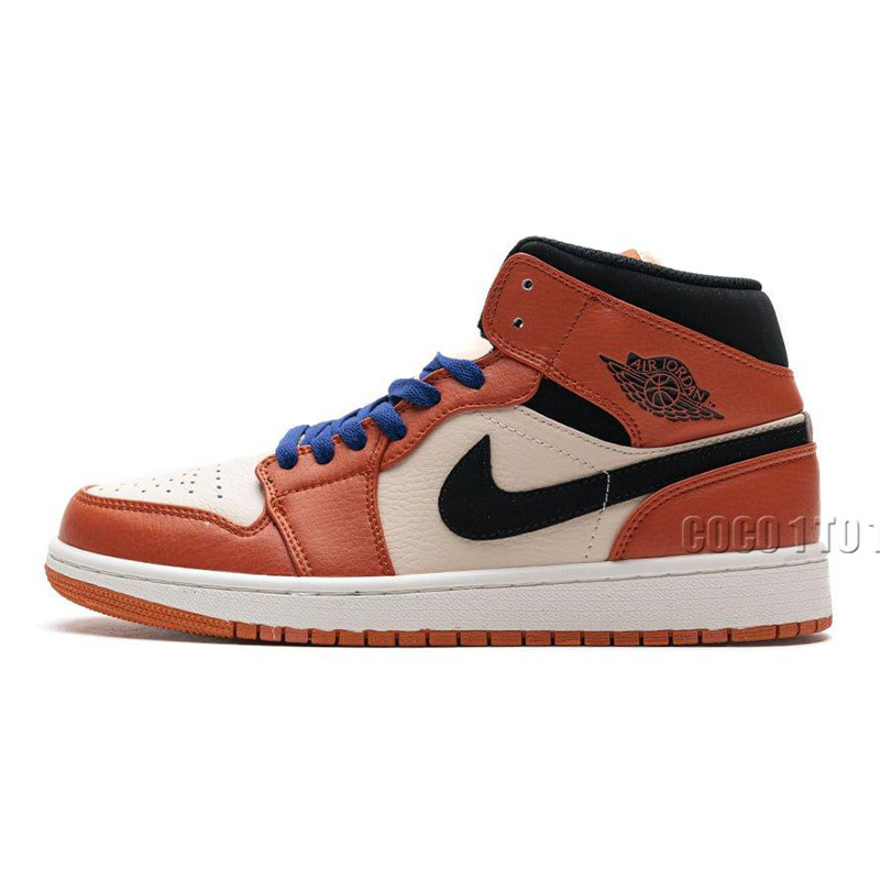 Air Jordan 1 Mid Team Orange Black 852542-800