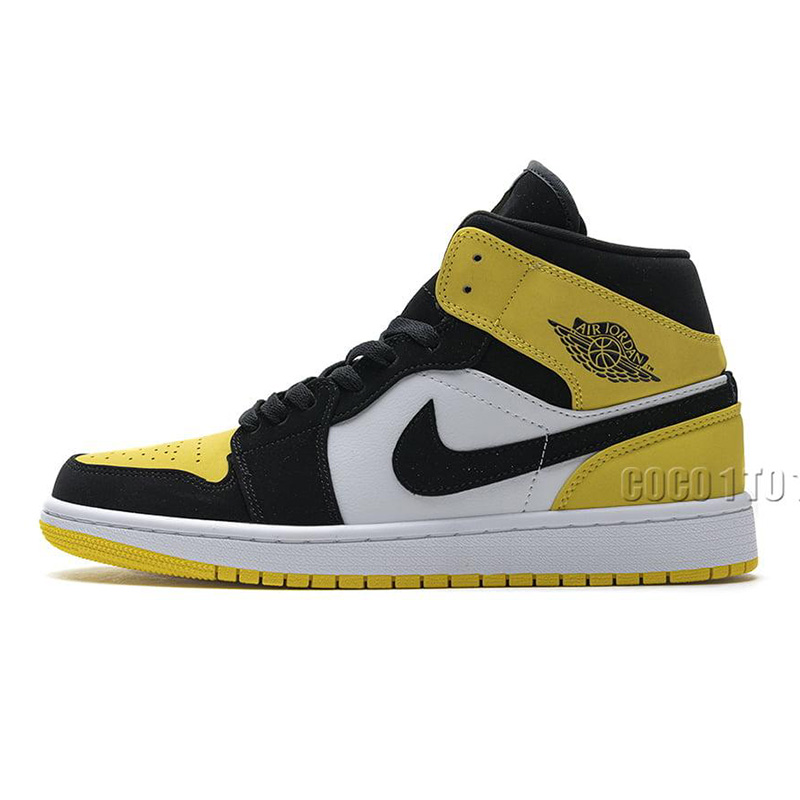 Air Jordan 1 Mid Yellow Toe Black 852542-071