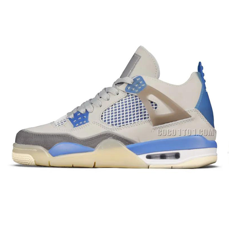 OFF-WHITE x Air JORDAN 4 MILITARY BLUE