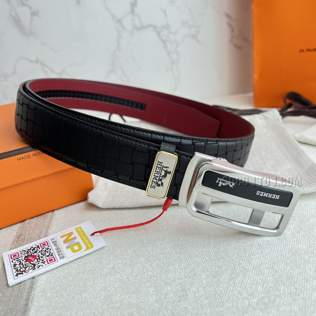 Hermes Pure Steel Material Classic Automatic Buckle Belt