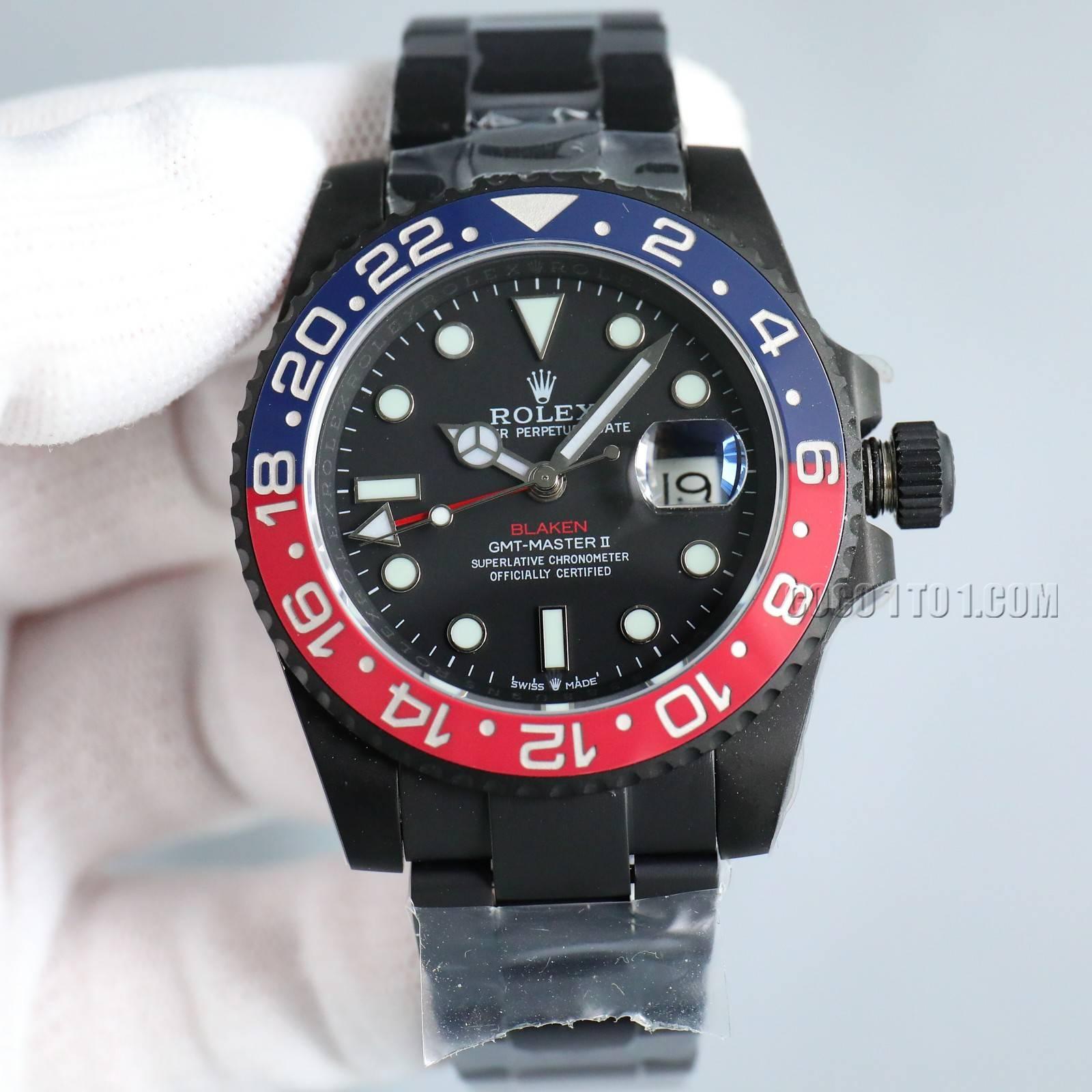 Rolex BLACK Official Custom Edition GMT-Master REVENGE Watch