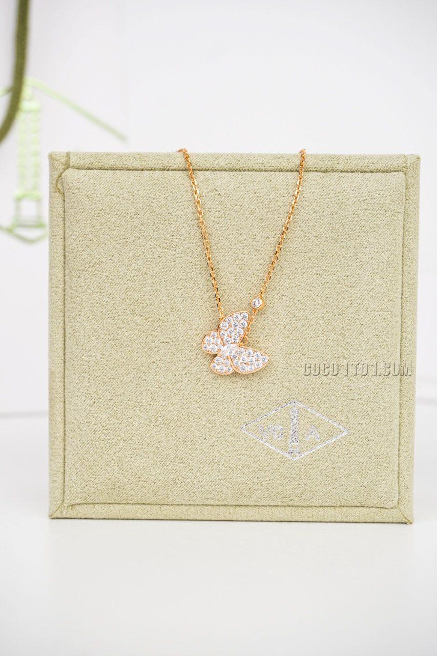 Van Cleef Arpels Fully Bejeweled Butterfly Necklace
