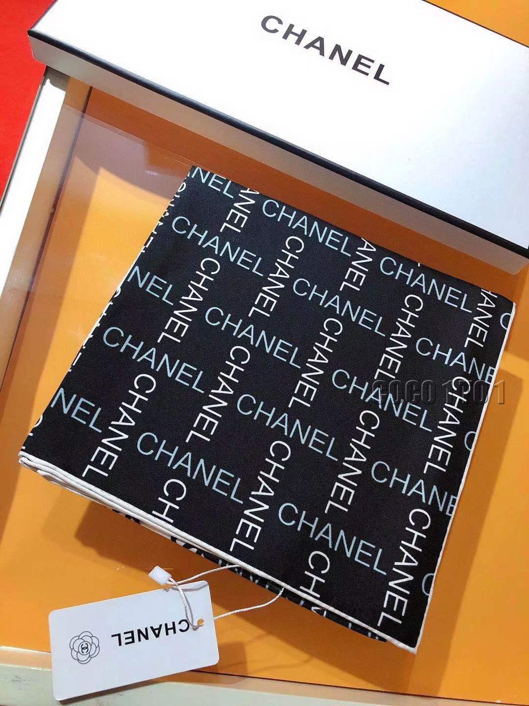 Chanel Twill Silk Square Scarf