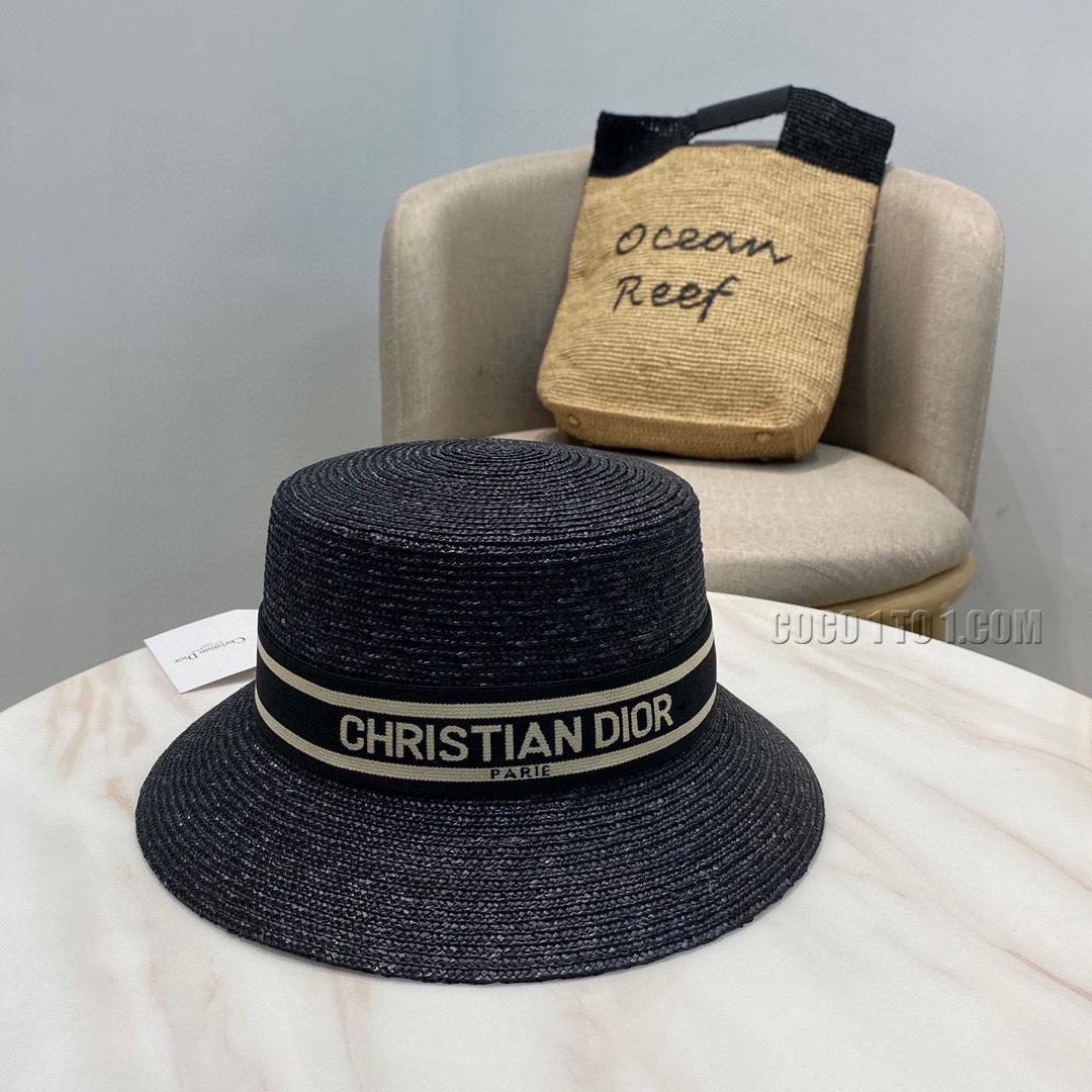 Dior New Imported Pure Natural Straw Hat N42501