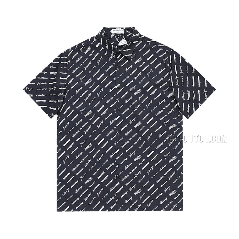 Balenciaga All-Over Print Bulletproof Polo Shirt N051401