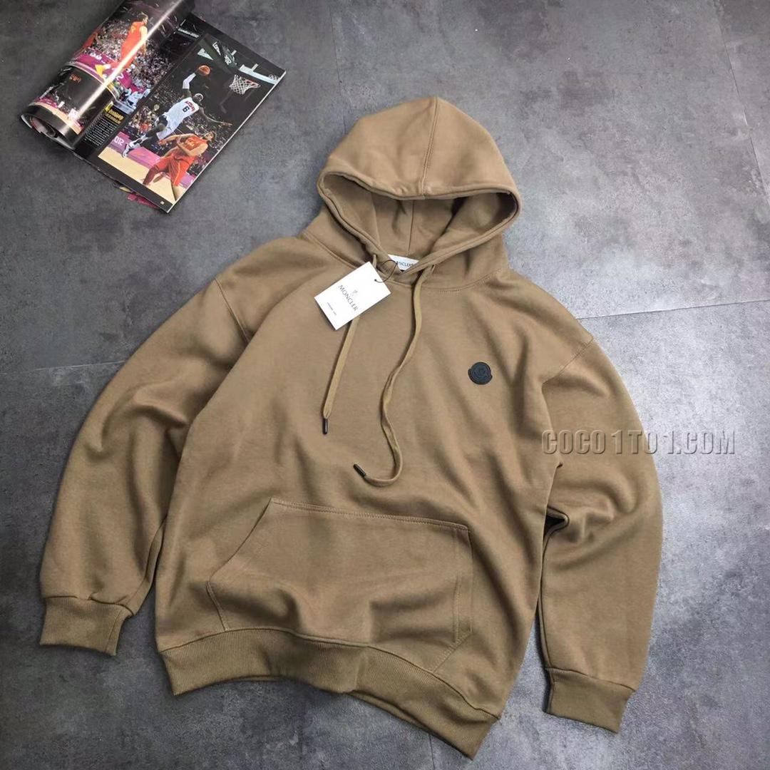 Moncler Spring 2024 New Classic Logo Pure Cotton Hooded Sweatshirt Men's Outerwear