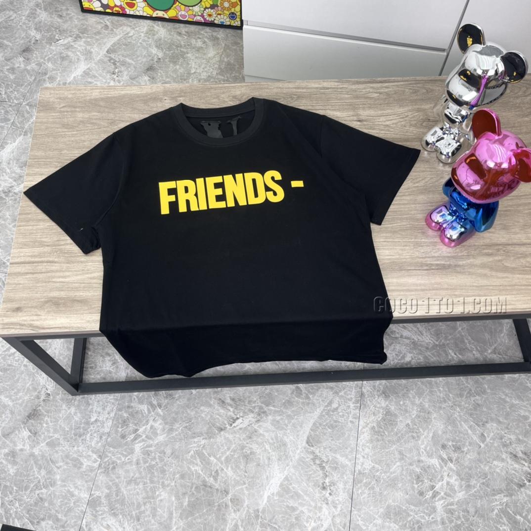 VLONE high-quality yellow big V short sleeve