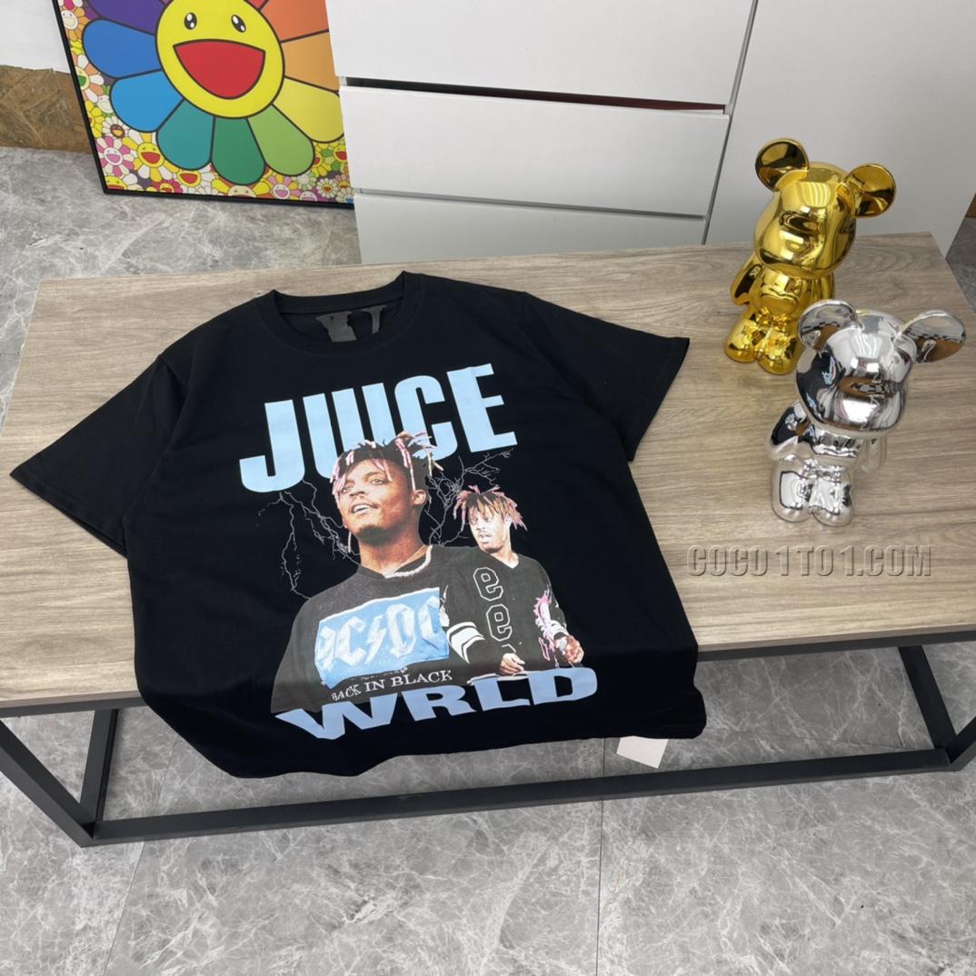 VLONE X JUICE WRLD high-quality big V short sleeve