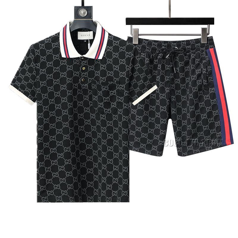 Gucci 2024 New Jacquard Short Sleeve Shorts Set