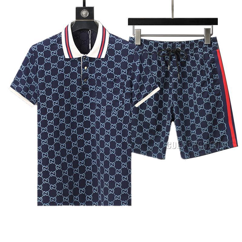 Gucci 2024 New Jacquard Short Sleeve Shorts Set