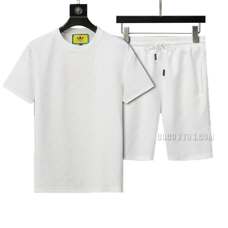 Gucci 2024 New Jacquard Short Sleeve Shorts Set