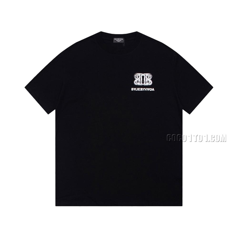 Balenciaga Spring/Summer New Double B Logo T-Shirt