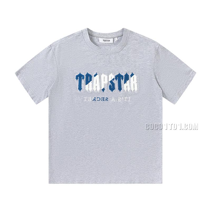 Trapstar Blue White Towel Embroidery Short Sleeve T-Shirt