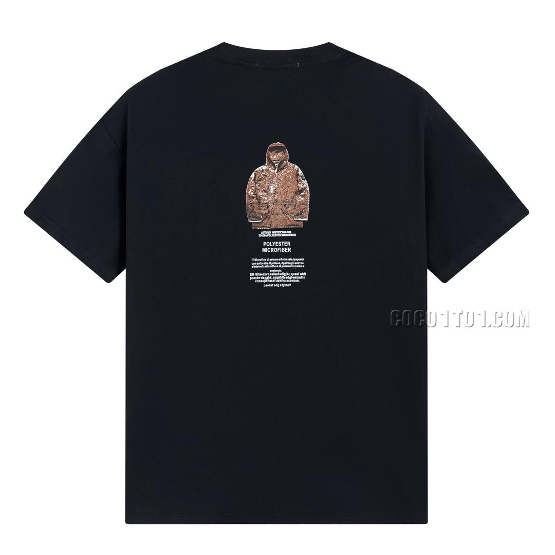 Stone Island Summer New Back Cotton Jacket Pattern Print Short Sleeve T-shirt N42601