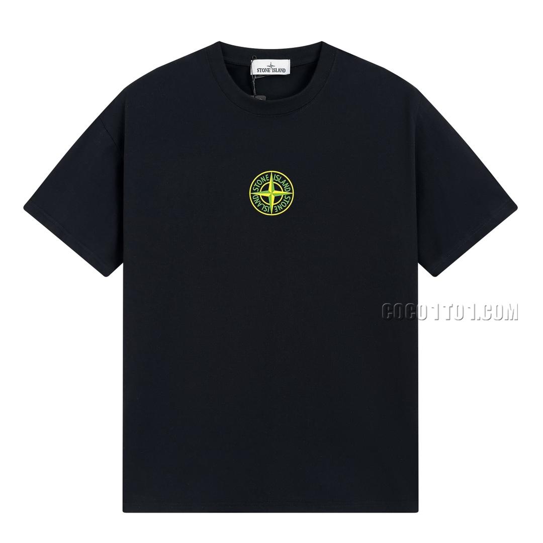Stone Island Summer New Chest Small Compass Print Short Sleeve T-shirt N42601