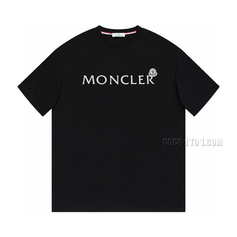 MONCLER Chest Cut Badge T-Shirt Black