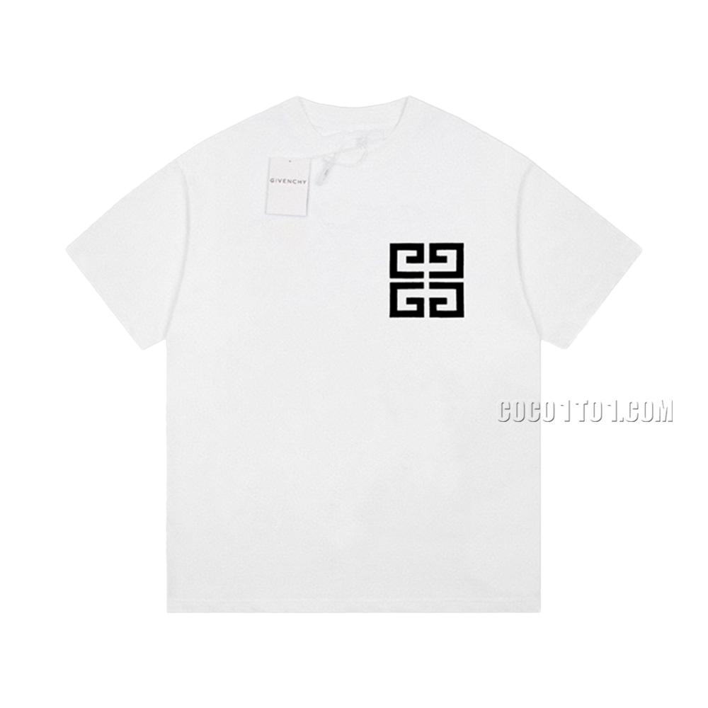 Givenchy Limited Edition 3D Calligraphy Logo Casual Short-Sleeve T-shirt