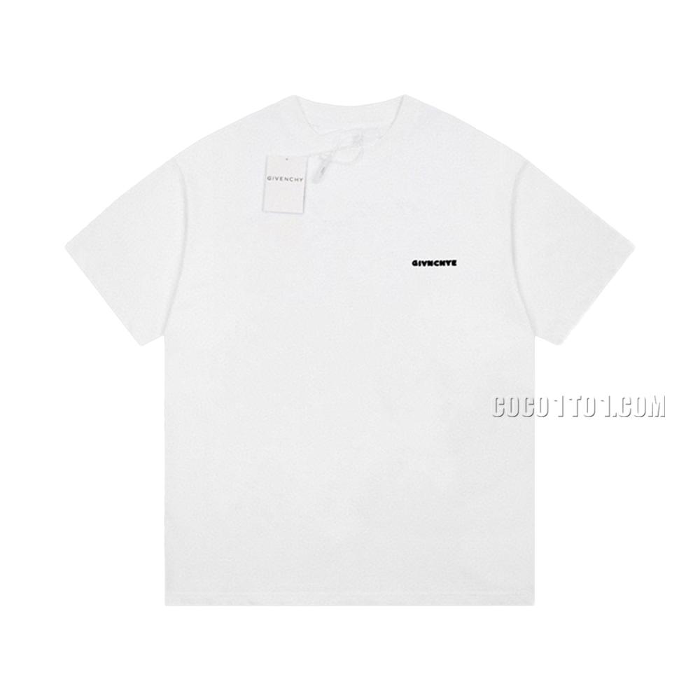 Givenchy Limited Edition 3D Calligraphy Logo Casual Short-Sleeve T-shirt