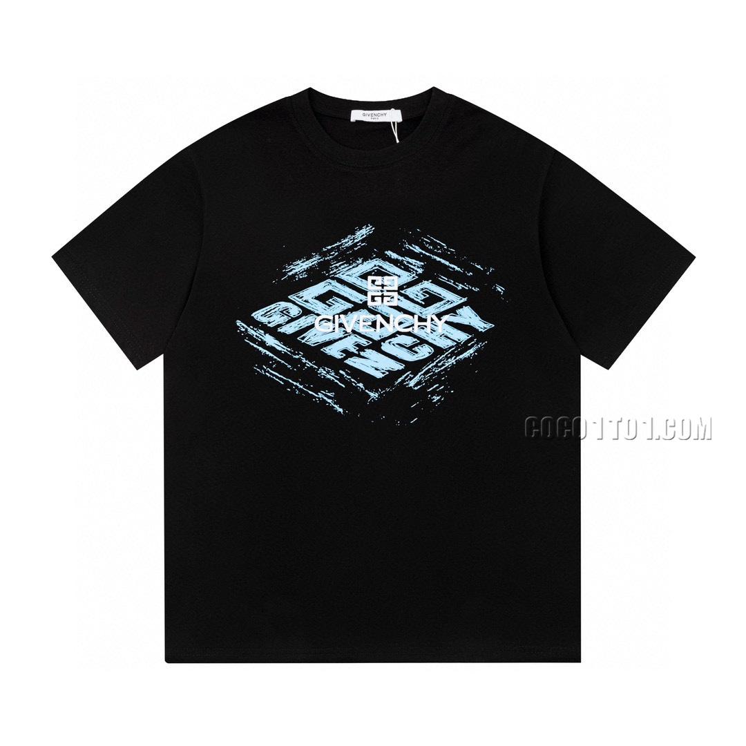 Givenchy 24FW New Recommendation Foamy Print Casual Short-Sleeve T-shirt