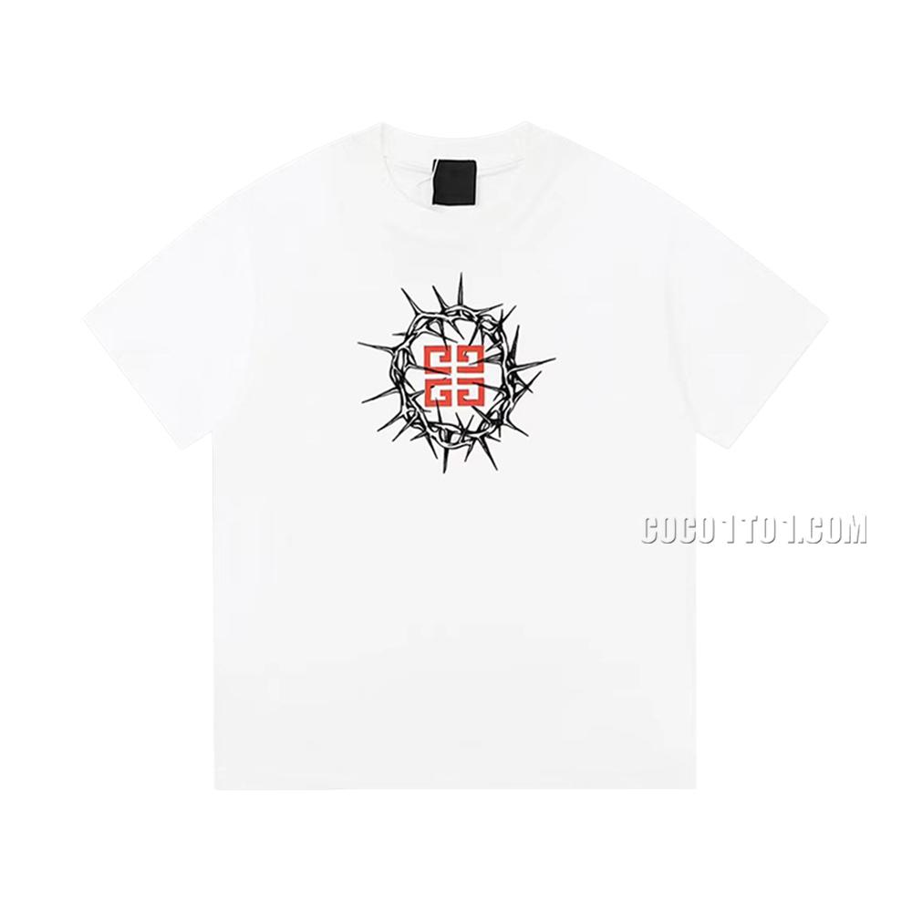 Givenchy 2023 New Recommendation Foamy Print Casual Short-Sleeve T-shirt