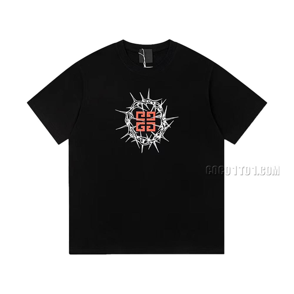 Givenchy 2023 New Recommendation Foamy Print Casual Short-Sleeve T-shirt