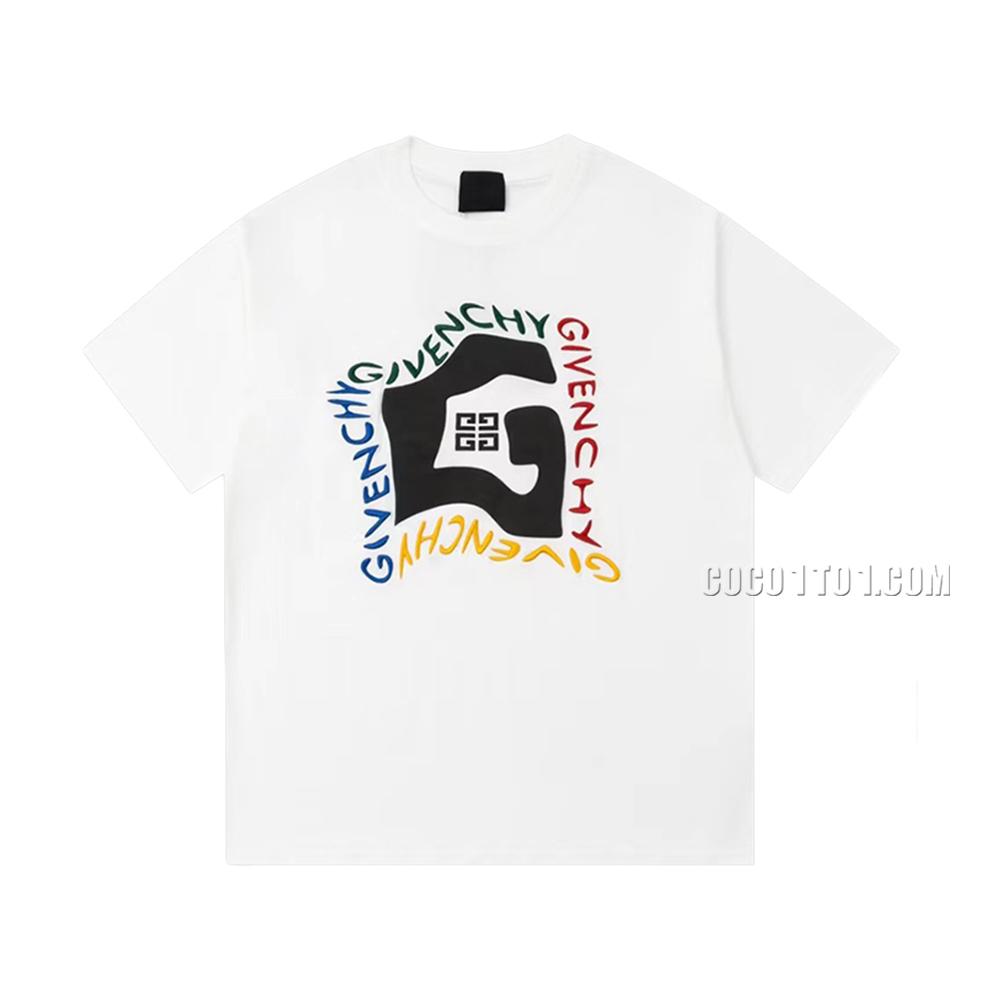 Givenchy 2023 New Recommendation Foamy Print Casual Short-Sleeve T-shirt