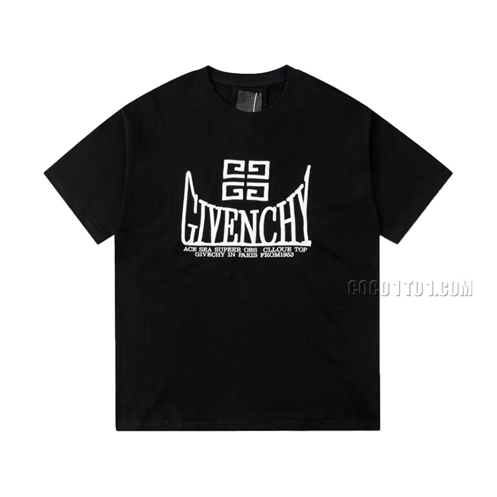 Givenchy 2023 New Recommendation 3D Embroidered Casual Short-Sleeve T-shirt
