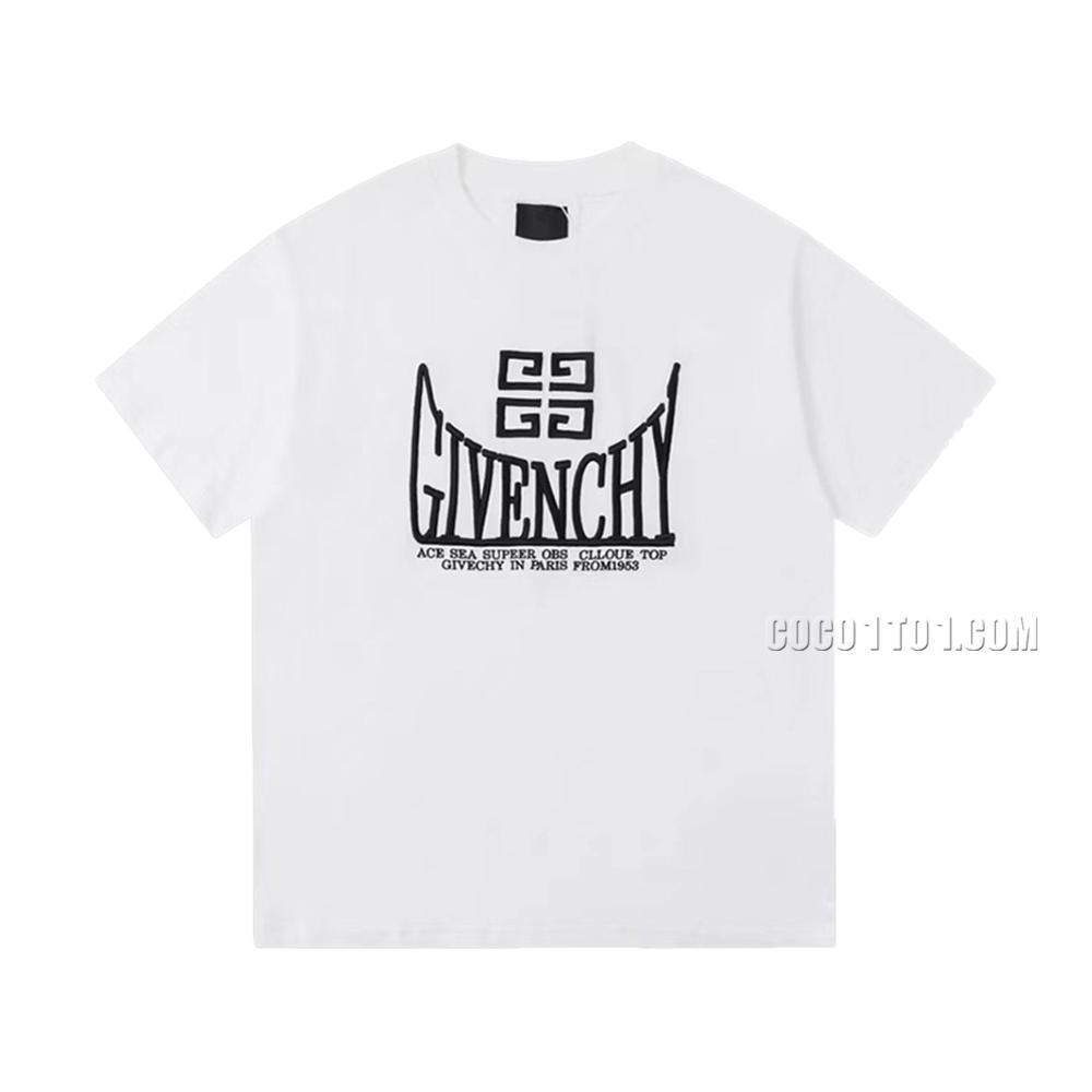 Givenchy 2023 New Recommendation 3D Embroidered Casual Short-Sleeve T-shirt
