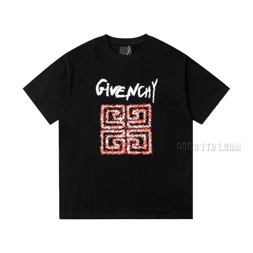 Givenchy 2023 New Recommendation Foamy Print Casual Short-Sleeve T-shirt
