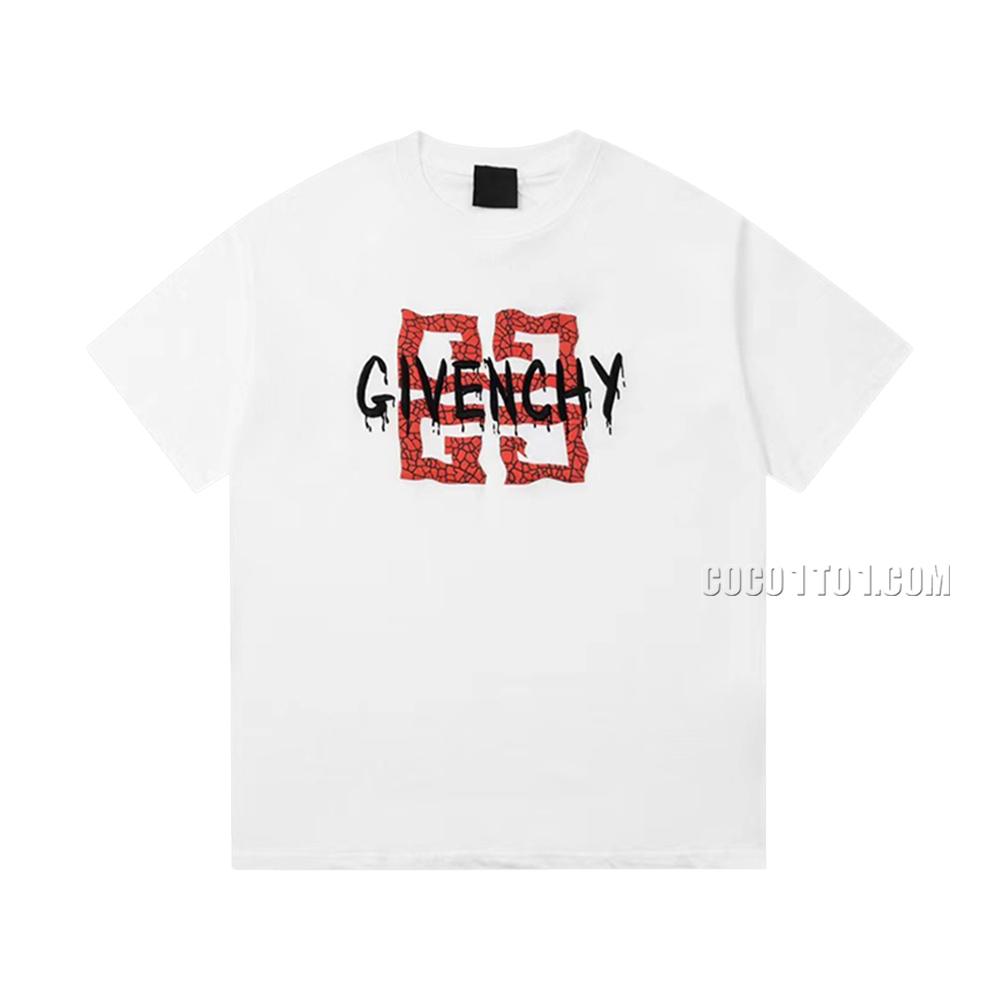 Givenchy 2023 New Recommendation Foamy Print Casual Short-Sleeve T-shirt