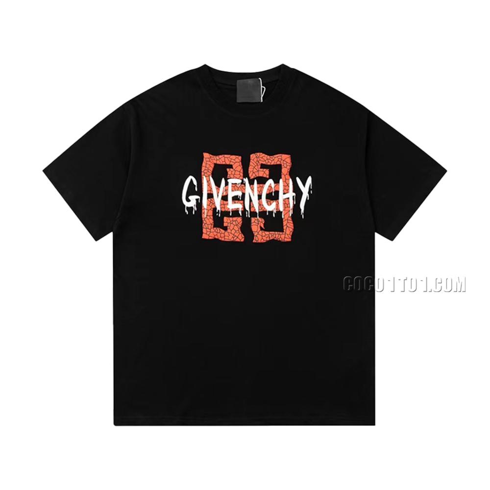 Givenchy 2023 New Recommendation Foamy Print Casual Short-Sleeve T-shirt