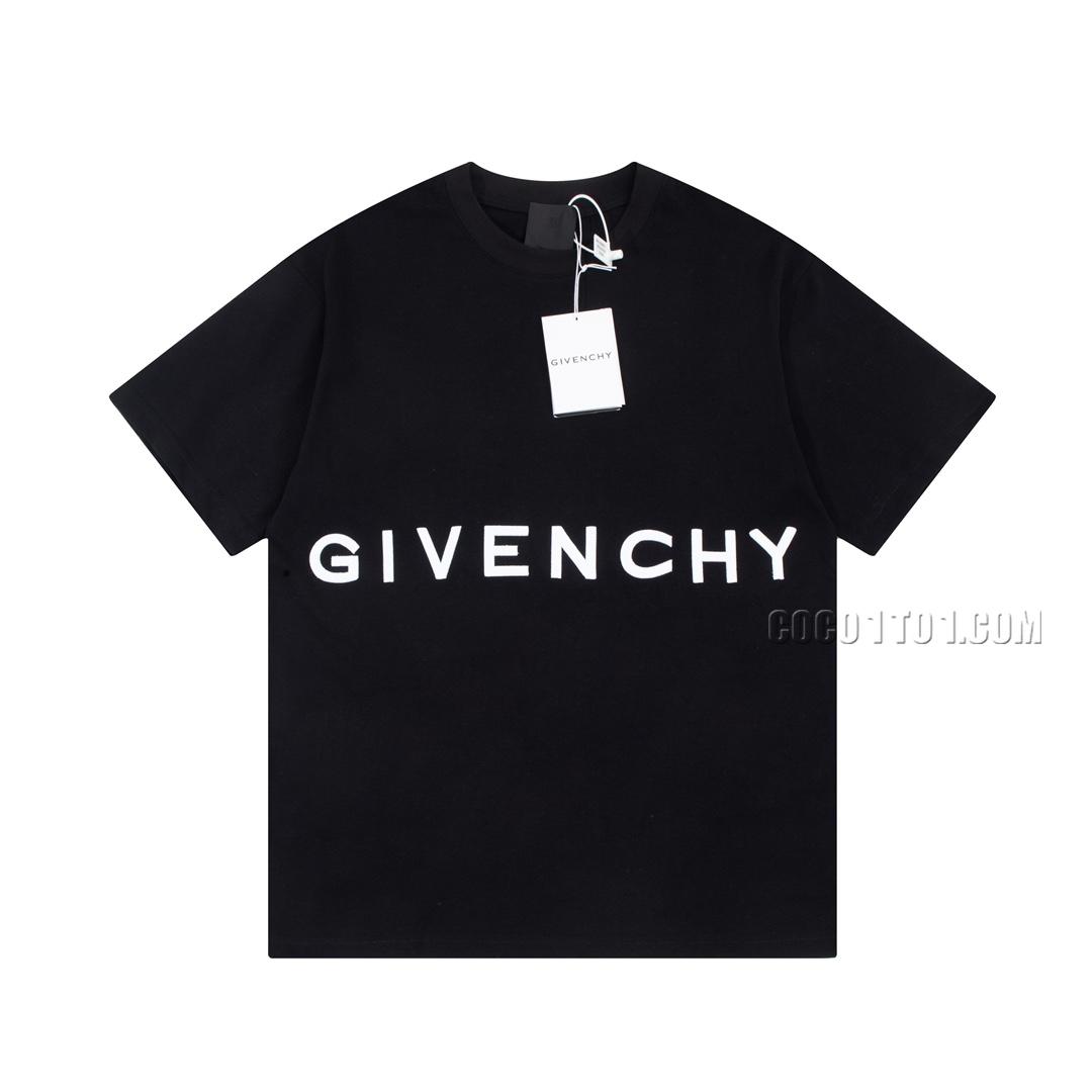 GIVENCHY 23SS Front and Back Pattern Embroidered Short-Sleeve T-shirt