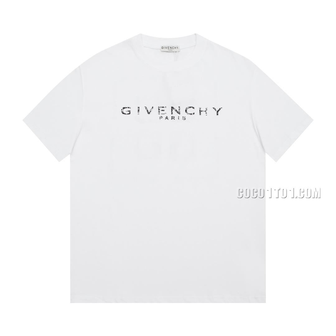 Givenchy Short-Sleeve T-shirt with Incomplete Letter Print Logo