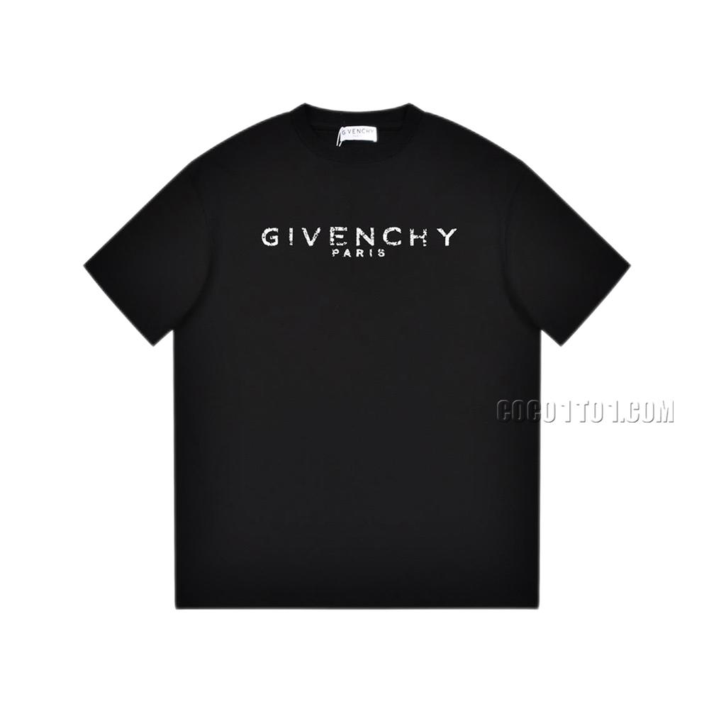 Givenchy Short-Sleeve T-shirt with Incomplete Letter Print Logo
