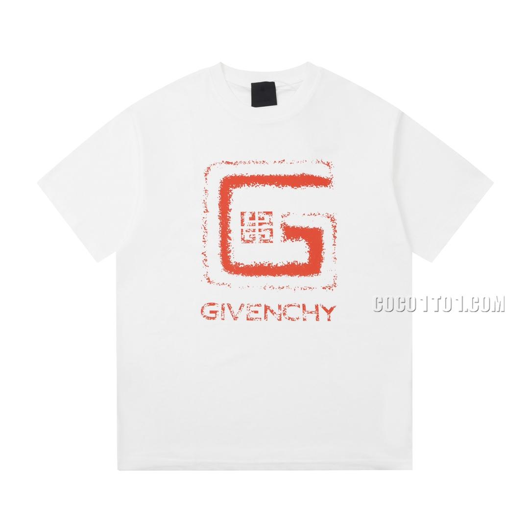 Givenchy 2023 New Recommendation Foamy Print Casual Short-Sleeve T-shirt