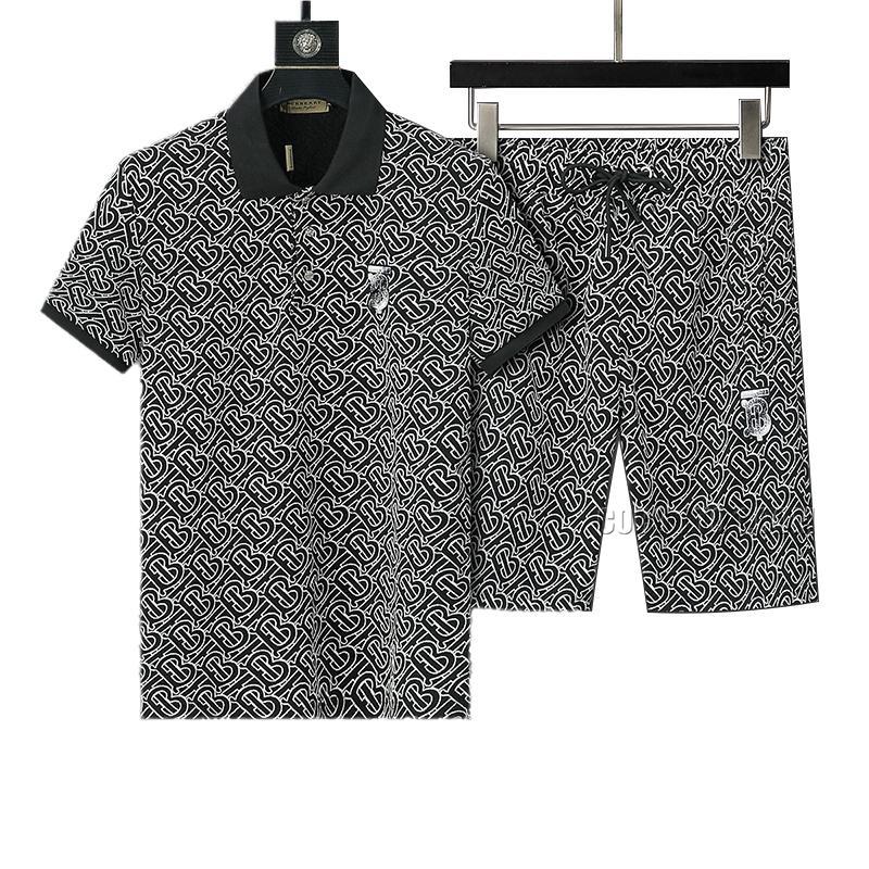 Burberry 2024 New Jacquard Short Sleeve Shorts Set