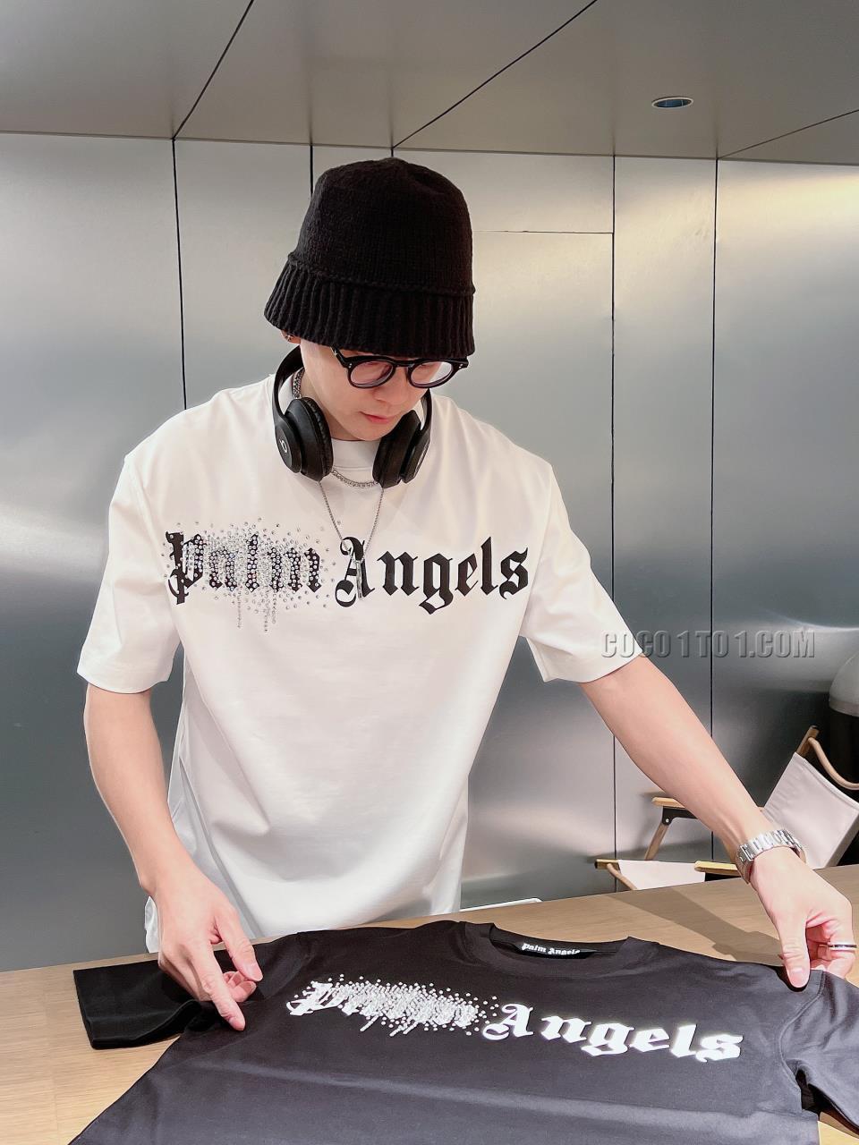 Palm Angels 23SS Counter Genuine Round Neck Short Sleeve T-Shirt
