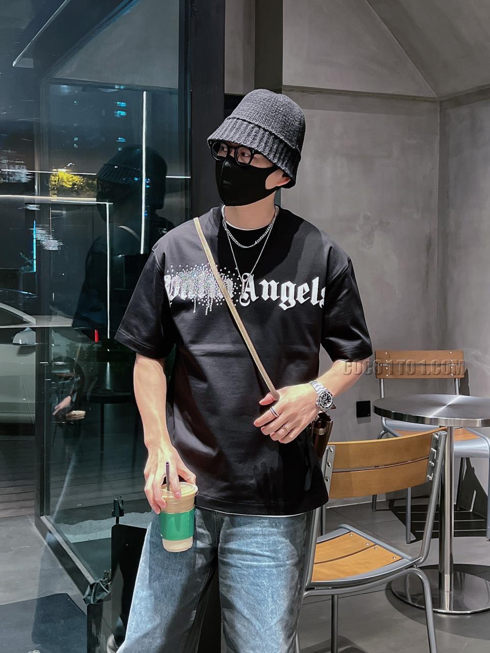 Palm Angels 23SS Counter Genuine Round Neck Short Sleeve T-Shirt