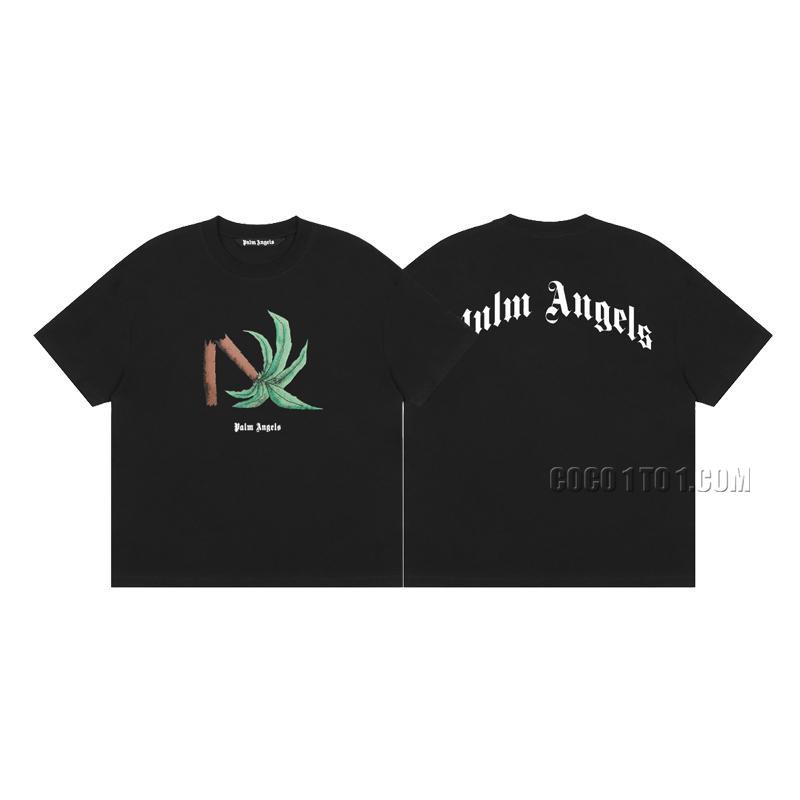 New Palm Angels Coconut Tree Logo T-shirt Black