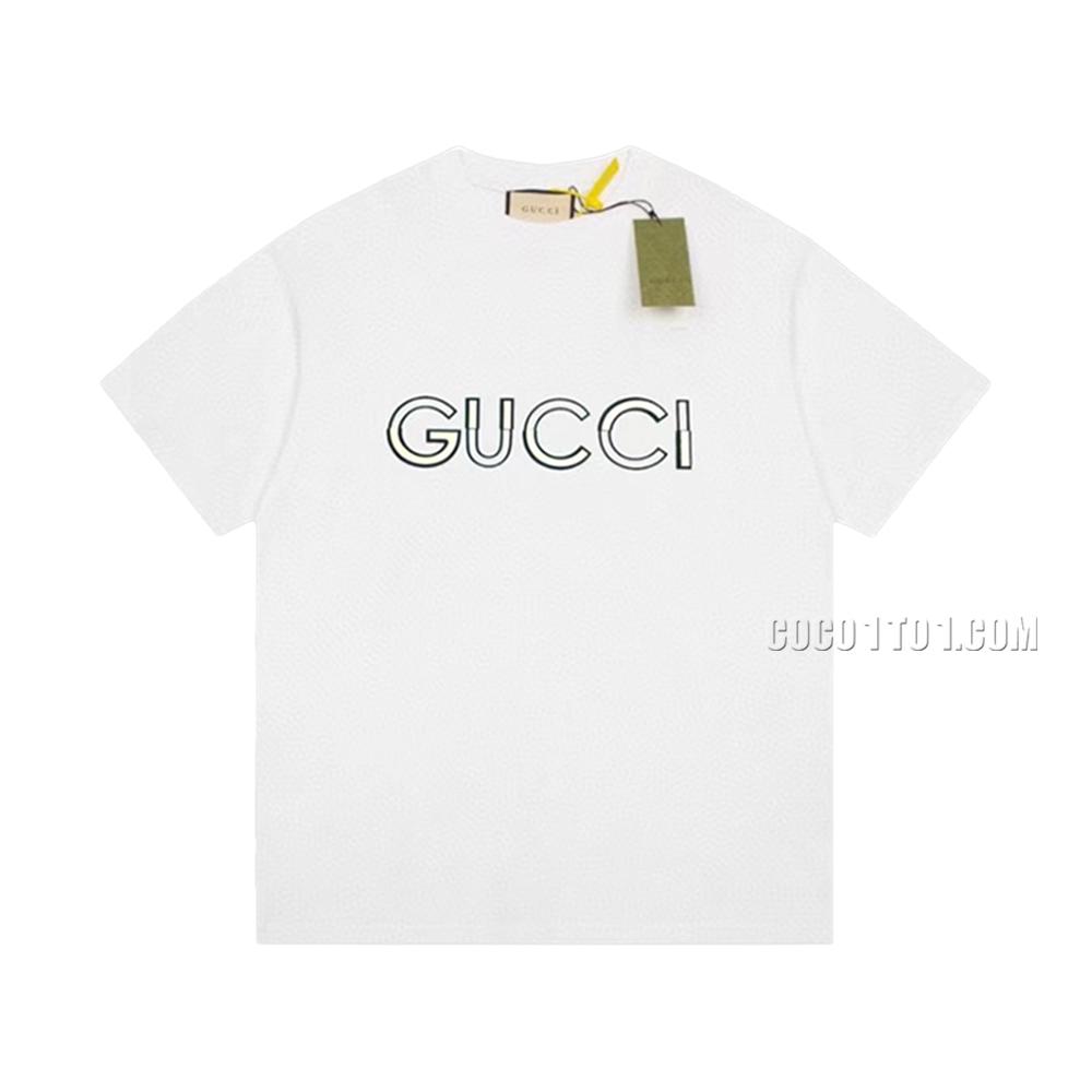 Gucci Limited Edition Patchwork 3D Velvet Casual Short-Sleeved T-shirt N42301
