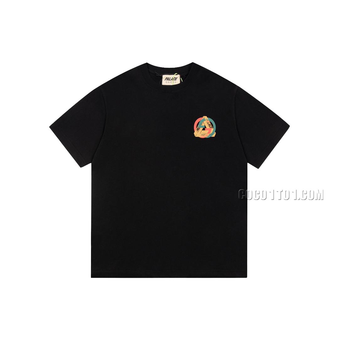 Gucci x PALACE Spring/Summer Collaboration Double G Golden Triangle Short-Sleeved T-shirt N42301