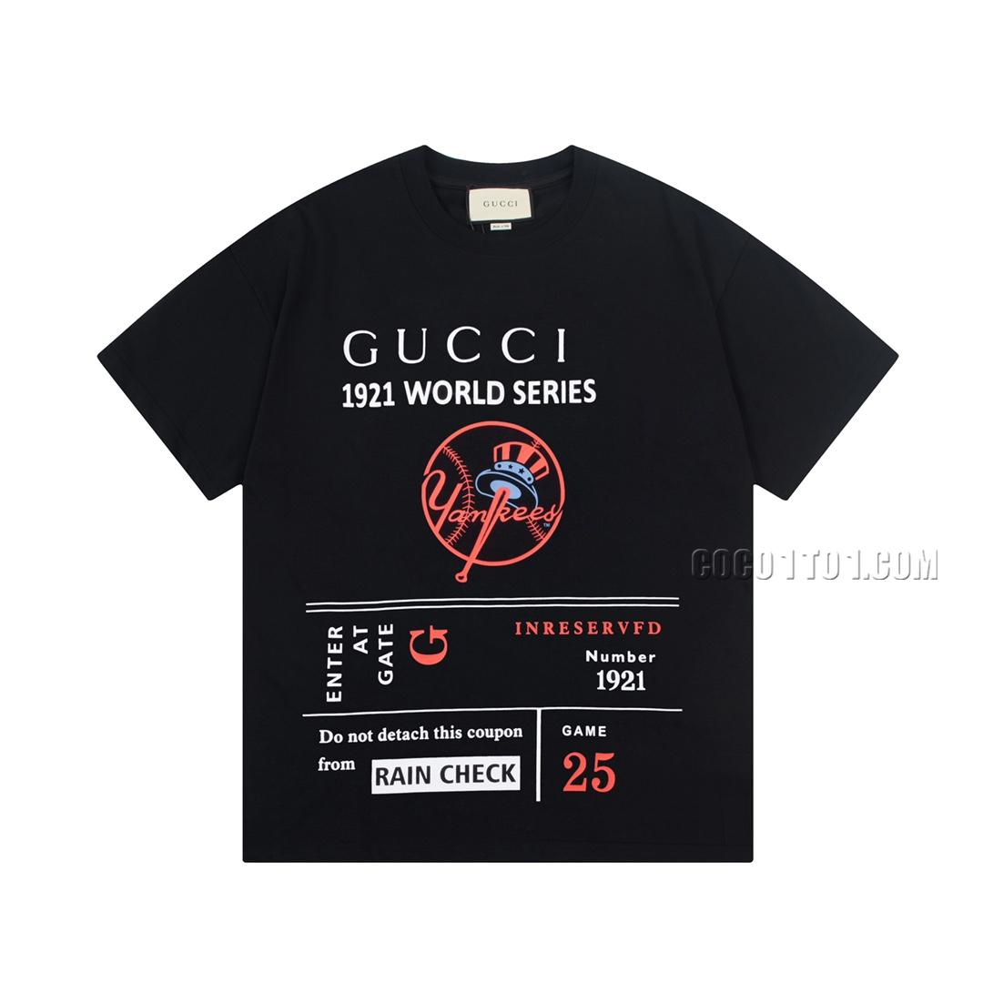 Gucci New 1921 Tennis Letter Logo Short-Sleeved T-shirt N42301