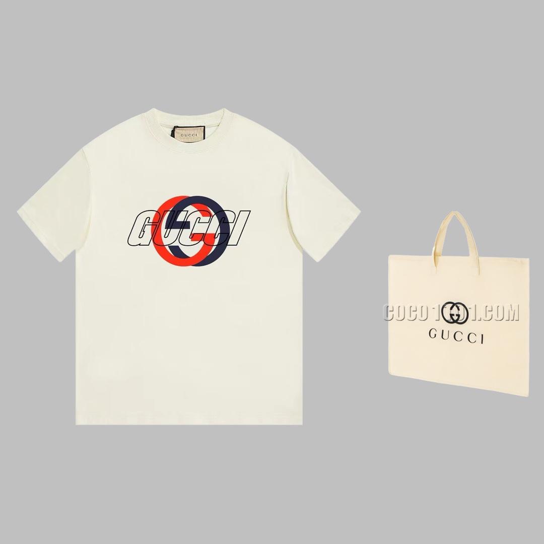Gucci New Logo Printed Short-Sleeved T-shirt N42301