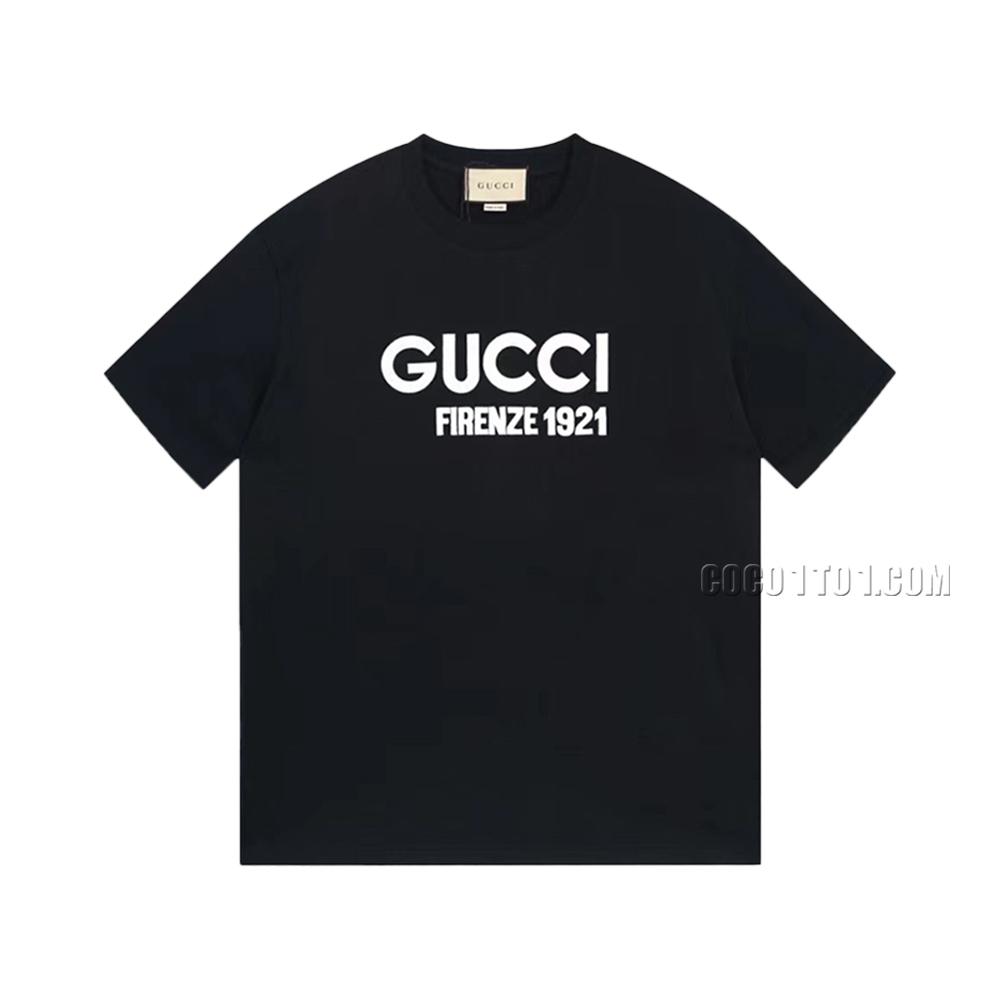 Gucci New Embroidered Round Neck T-shirt N42301