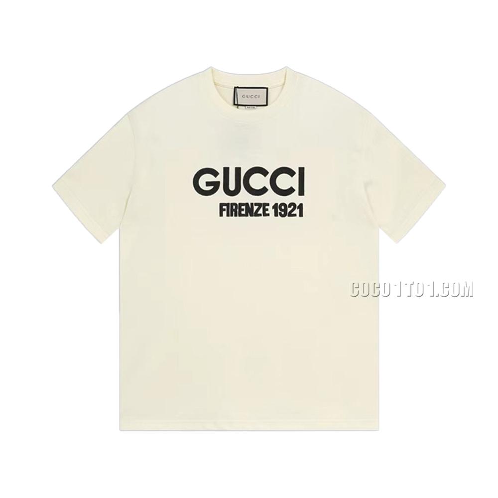 Gucci New Embroidered Round Neck T-shirt N42301
