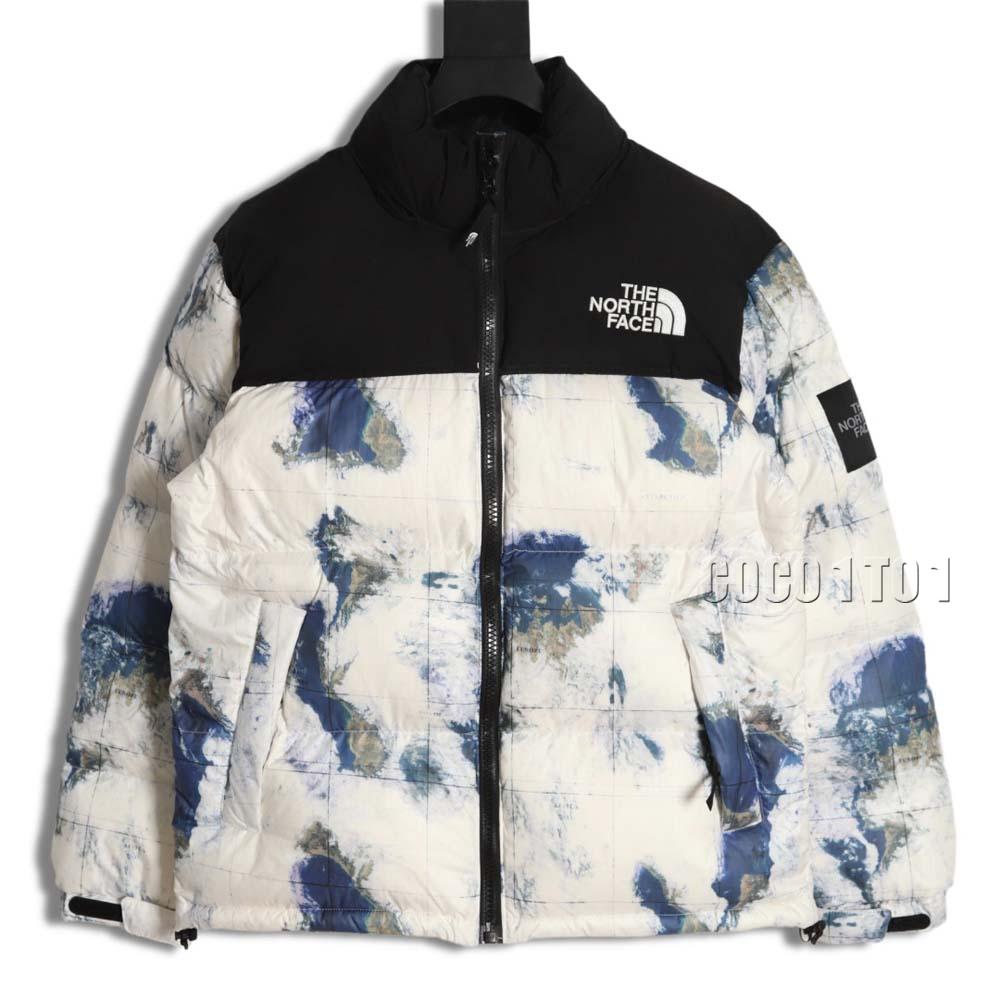 The North Face TNF North Face Nuptse 1996 large plaid earth print down jacket