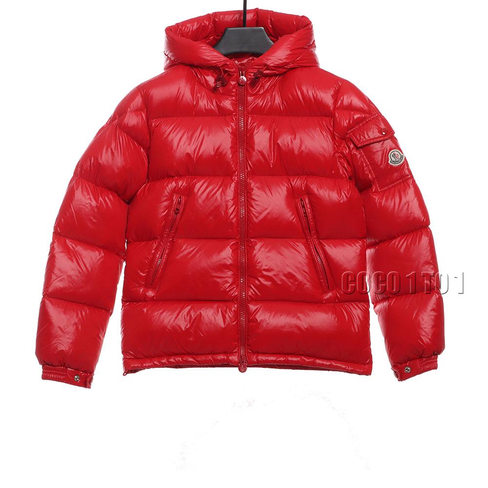 moncler solid color arm pocket down jacket