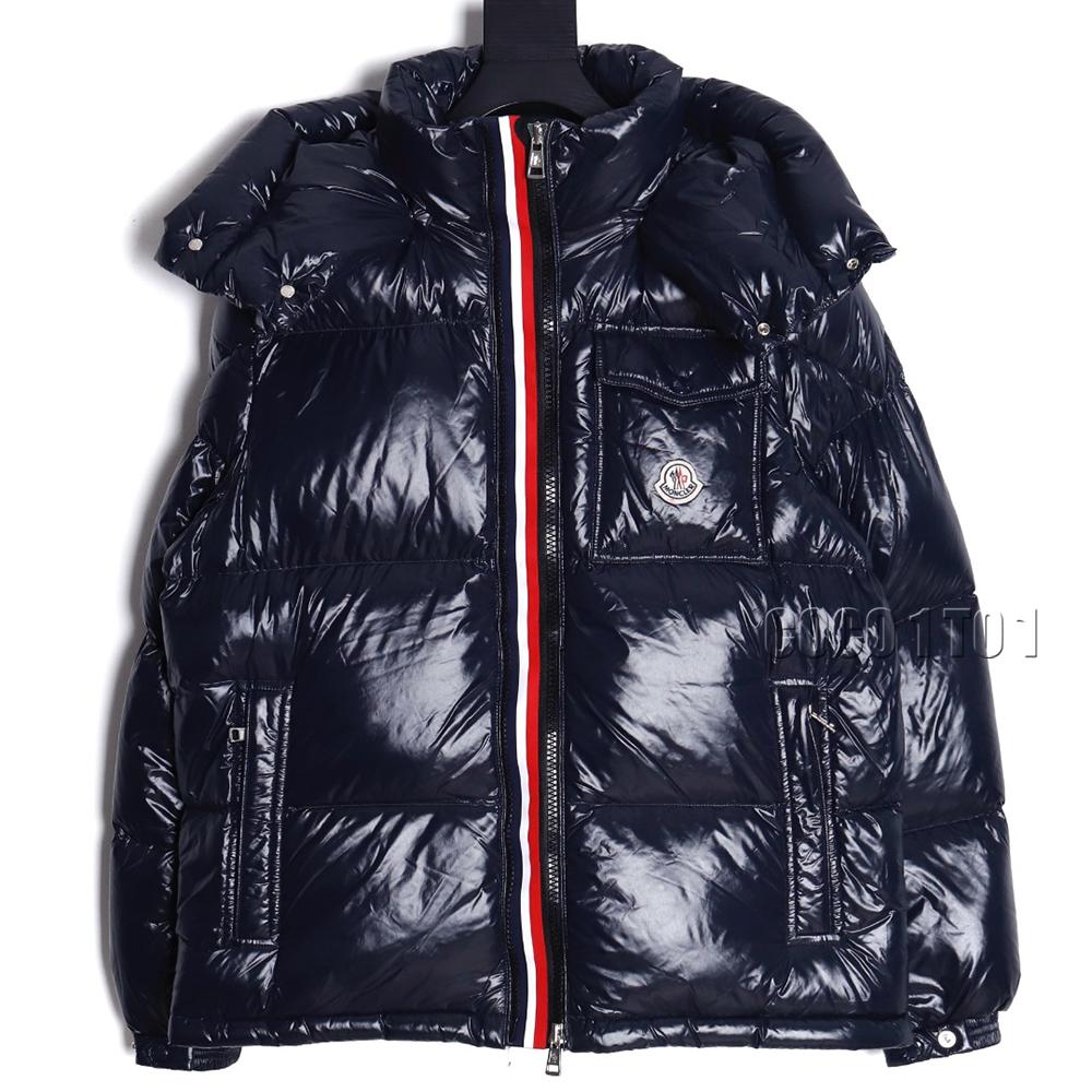 Moncler 23FW GRENOBLE series knitted patchwork down stand collar casual jacket