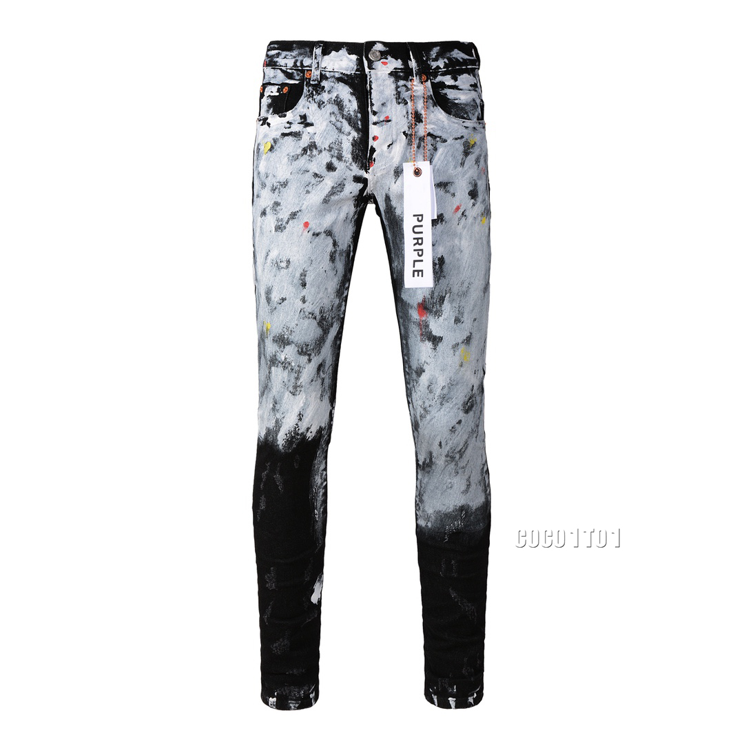 HOT New Purple Brand Men's Personality Fashion Jeans 2024